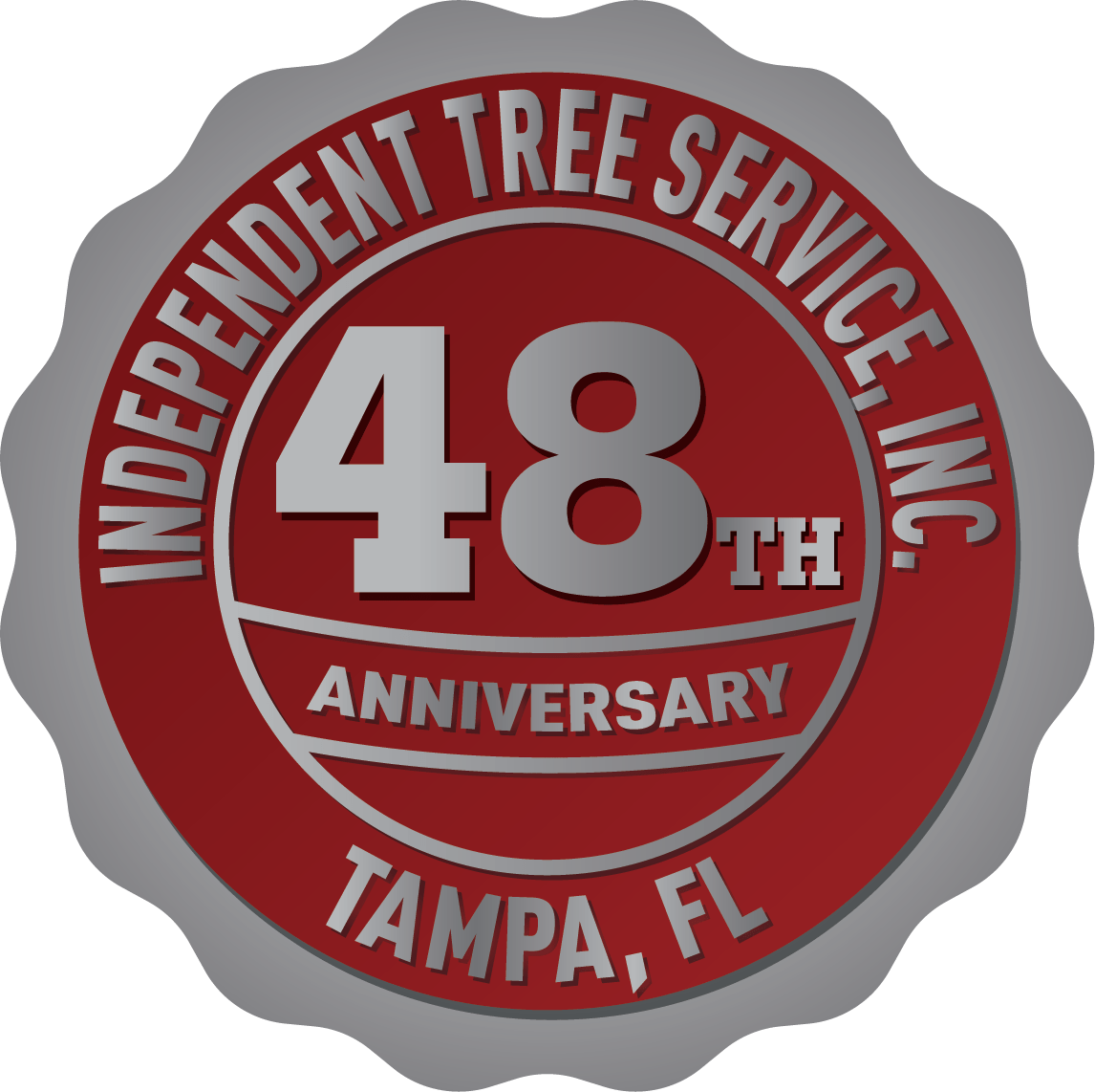 48th Anniversary Seal - Independent Tree Service